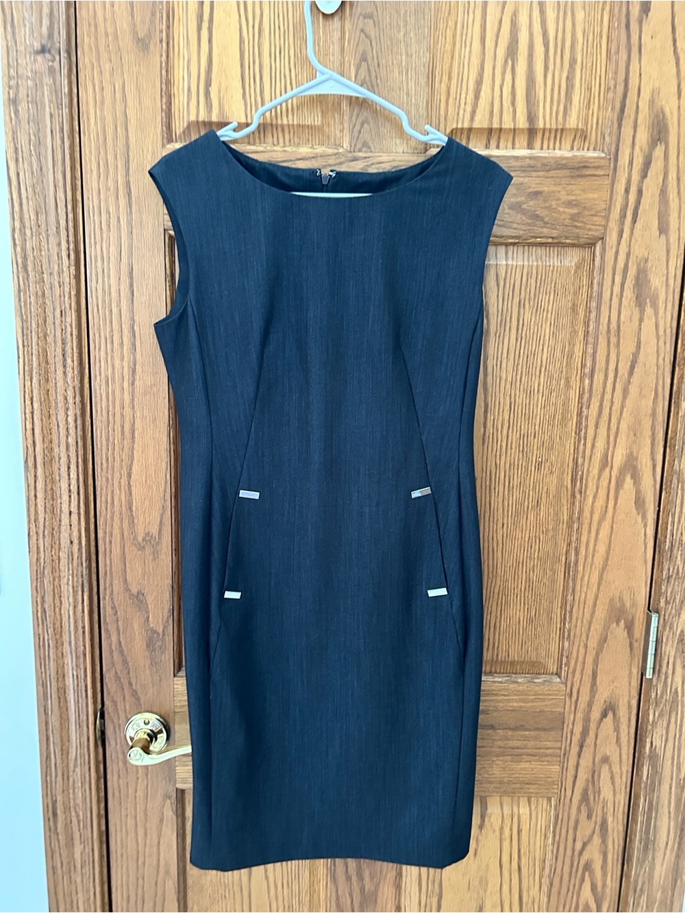 Calvin Klein charcoal Sleeveless Sheath Dress